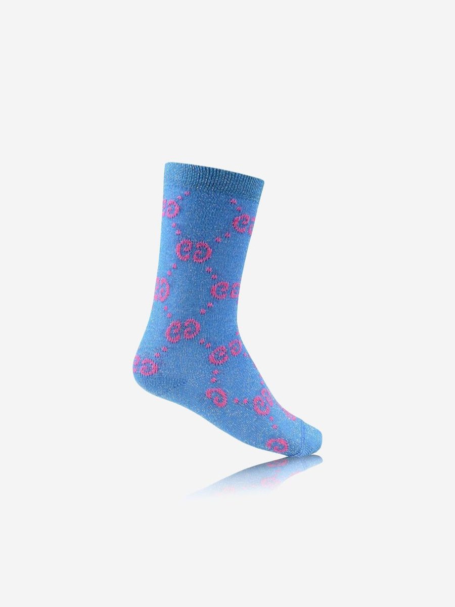 Girls Gucci Kids Socks & Tights | Gucci Kids - Girls Glittery Gg Socks | Childsplay Clothing