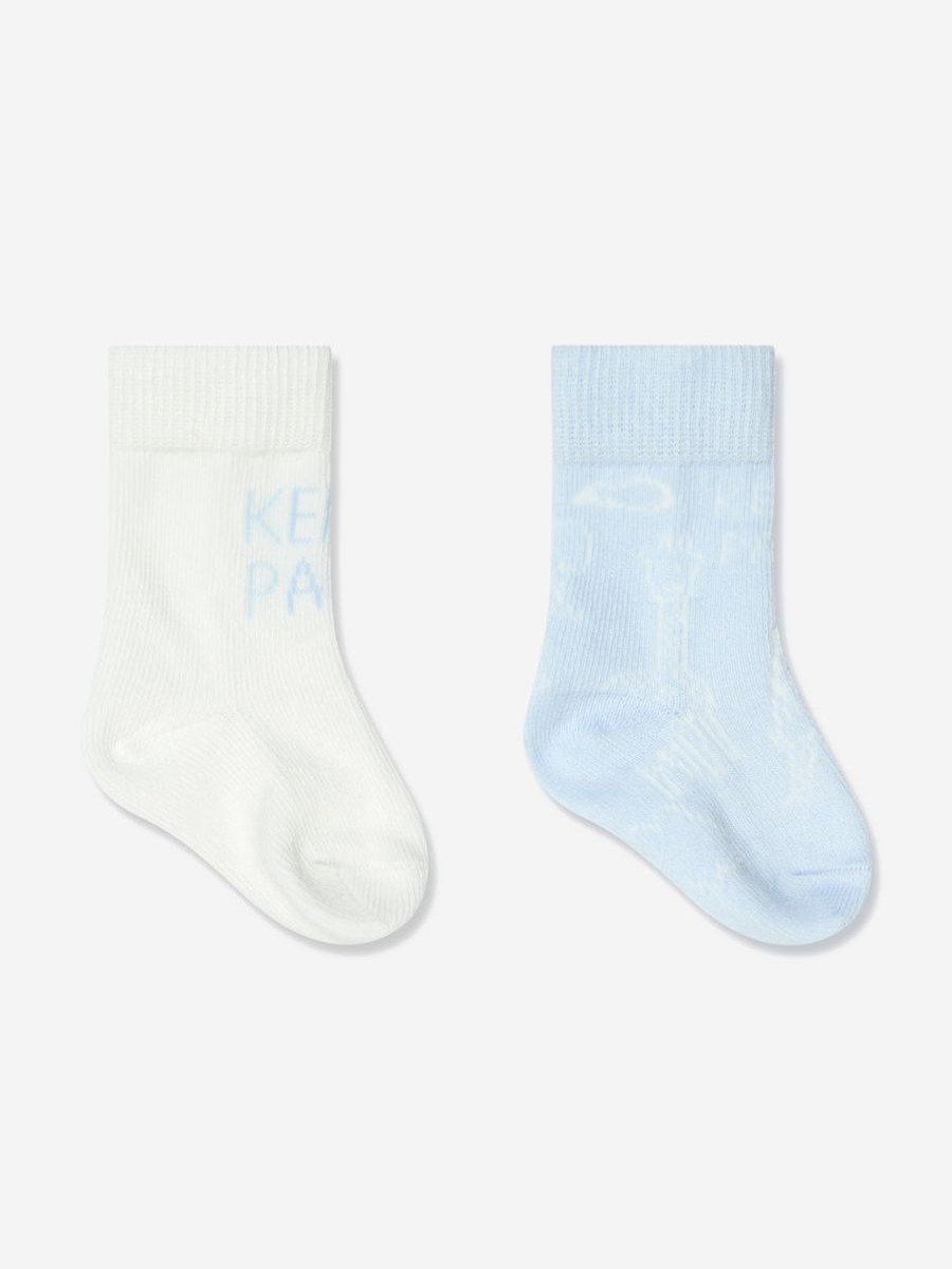 Girls KENZO KIDS Socks & Tights | Baby Socks Set (2 Pack) In Blue