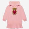 Teen Moschino Kids Dresses | Girls Hooded Sweater Dress In Pink