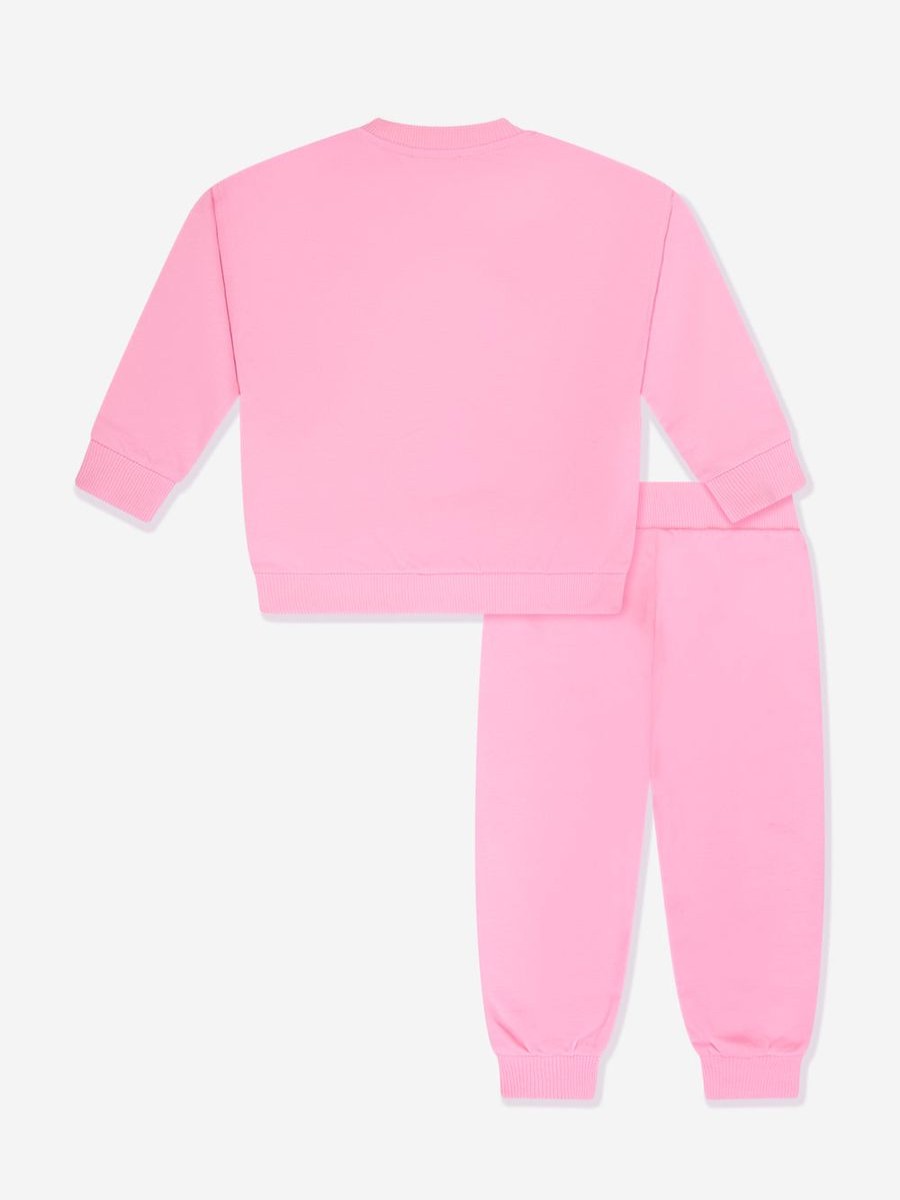 Baby Moschino Kids Tracksuits | Baby Girls Teddy Logo Tracksuit In Pink