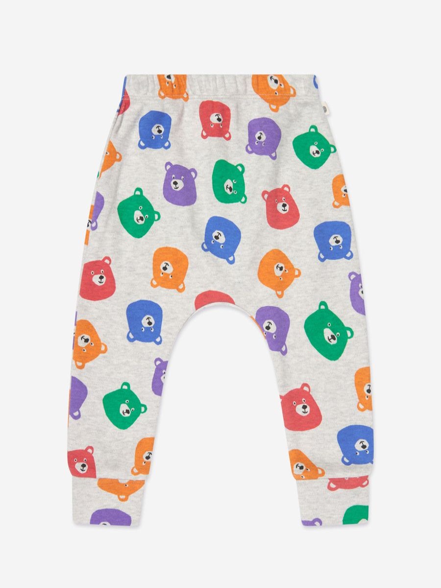 Girls The Bonnie Mob Leggings | Kids Bubbly Bears Trousers In Grey