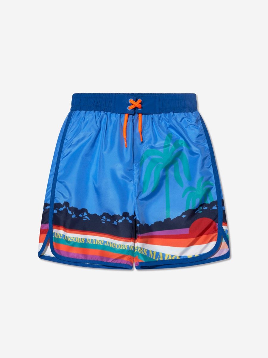 Teen MARC JACOBS Swimwear | Boys Landscape Swim Shorts In Blue