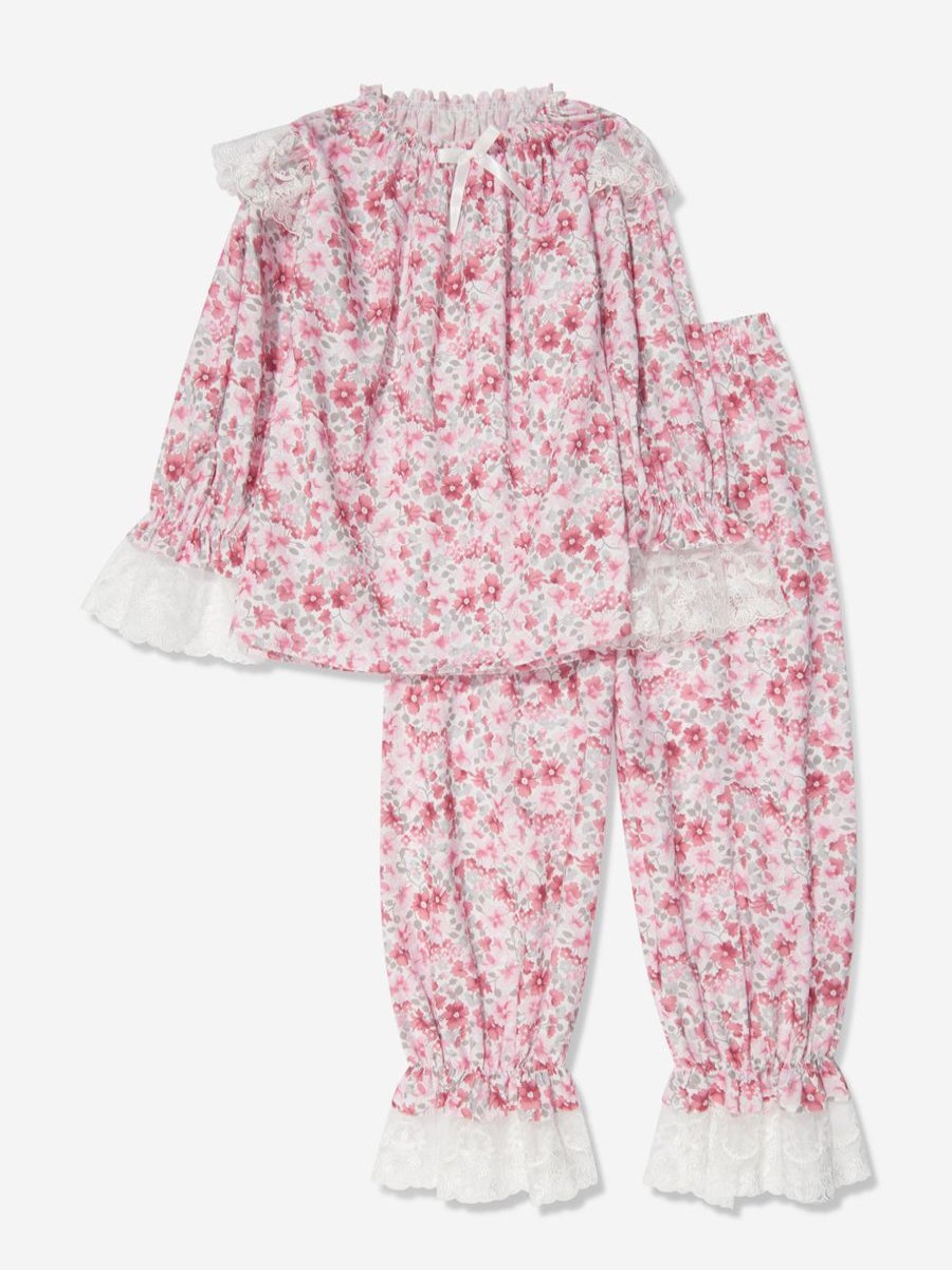 Girls Amiki Children Nightwear & Pyjamas | Girls Daniela Pyjama Set In Pink