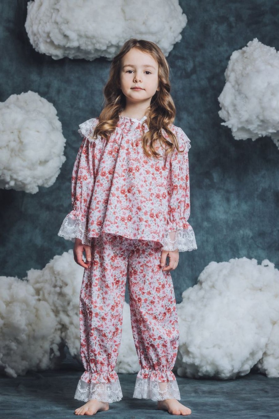 Girls Amiki Children Nightwear & Pyjamas | Girls Daniela Pyjama Set In Pink