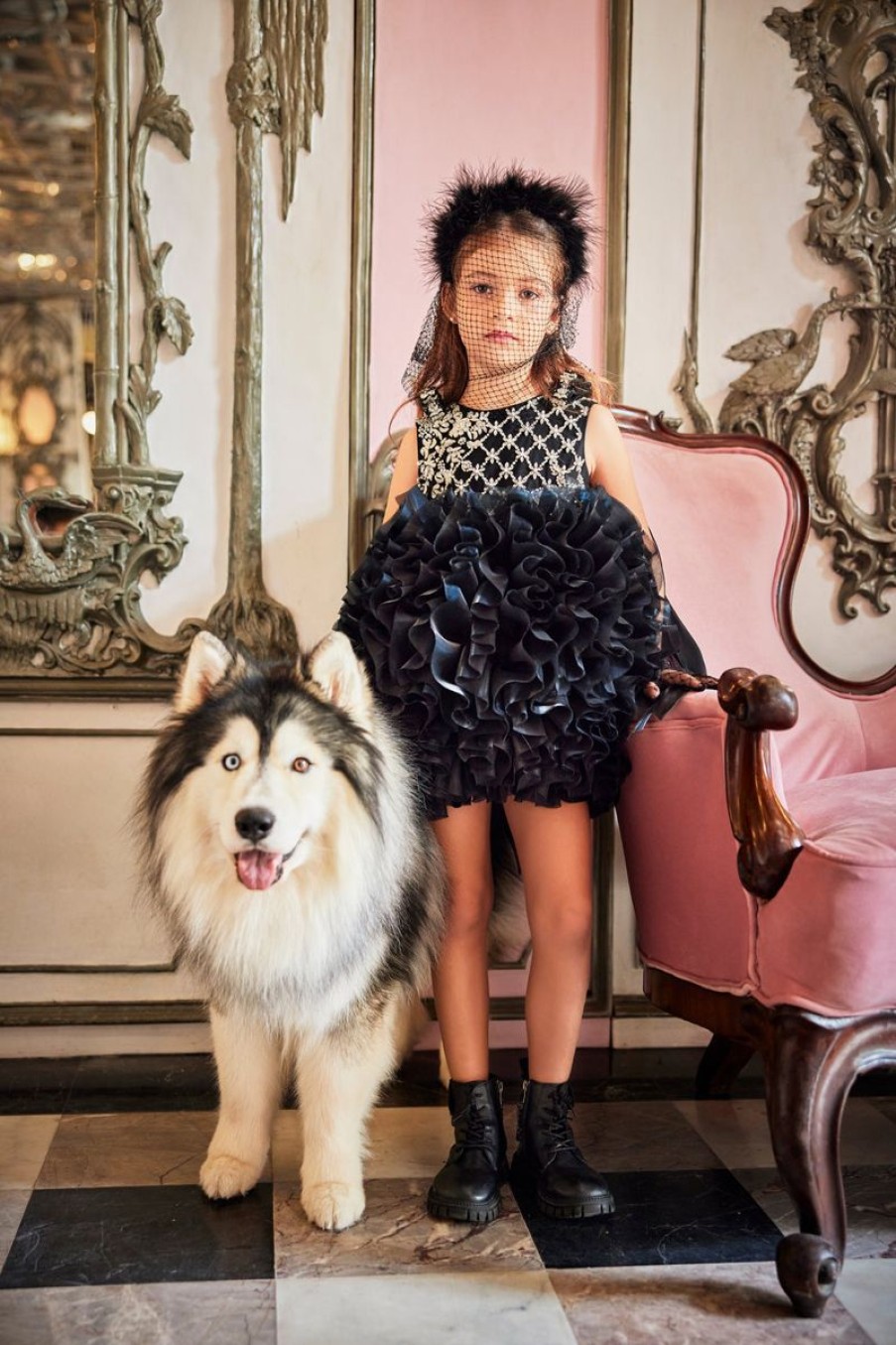 Teen Maison Ava Dresses | Girls Pomme Occasion Dress In Black