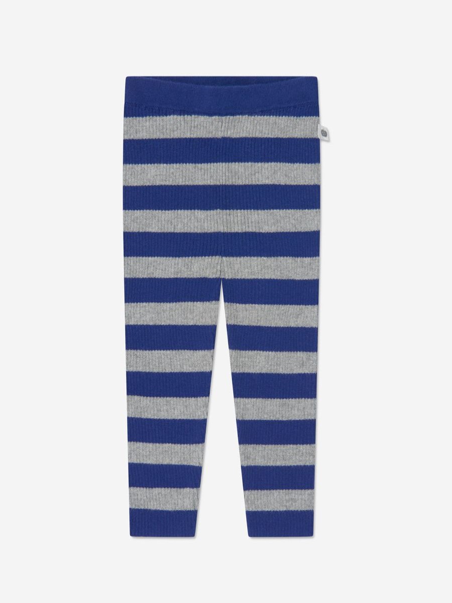 Girls The Bonnie Mob Leggings | Baby Cashmere Knit Leggings In Blue