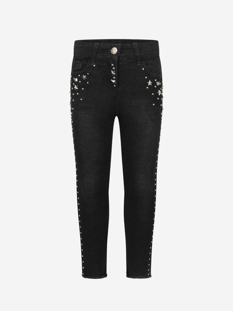 Girls Monnalisa Jeans | Studded Jeans