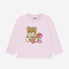 Girls Moschino Kids Tops & T-Shirts | Baby Girls Long Sleeve T-Shirt In Pink