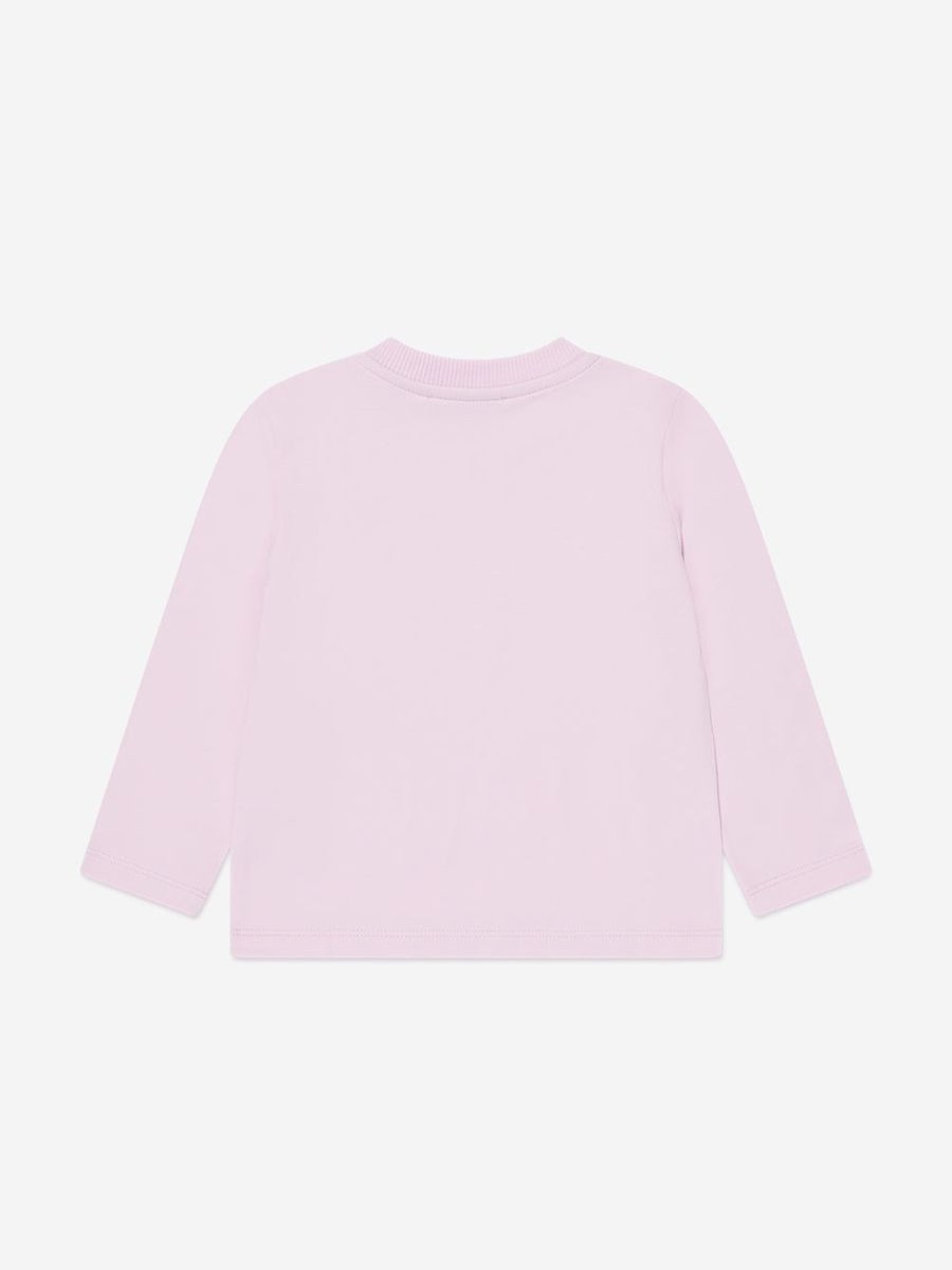 Girls Moschino Kids Tops & T-Shirts | Baby Girls Long Sleeve T-Shirt In Pink