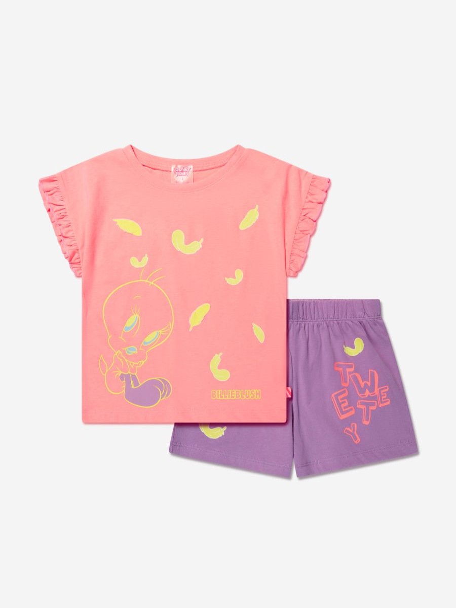 Girls Billieblush Nightwear & Pyjamas | Girls Tweety Bird Pyjama Set In Apricot