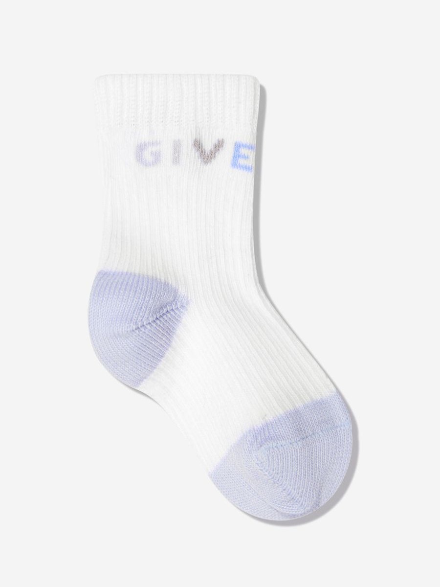 Baby Givenchy Socks & Tights | Baby Boys 2 Pack Socks Gift Set In Blue