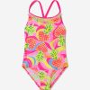 Girls Billieblush Swimwear | Girls Hearts Swimming Costume In Multicolour