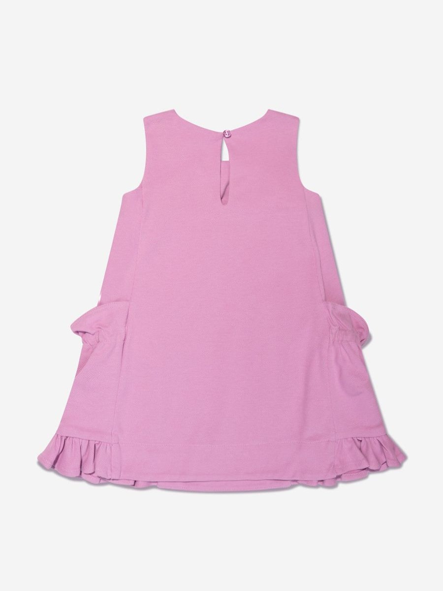 Baby Emporio Armani Dresses | Baby Girls Frilly Dress In Pink