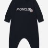 Baby Moncler Enfant Babygrows & Rompers | Baby Logo Romper In Navy