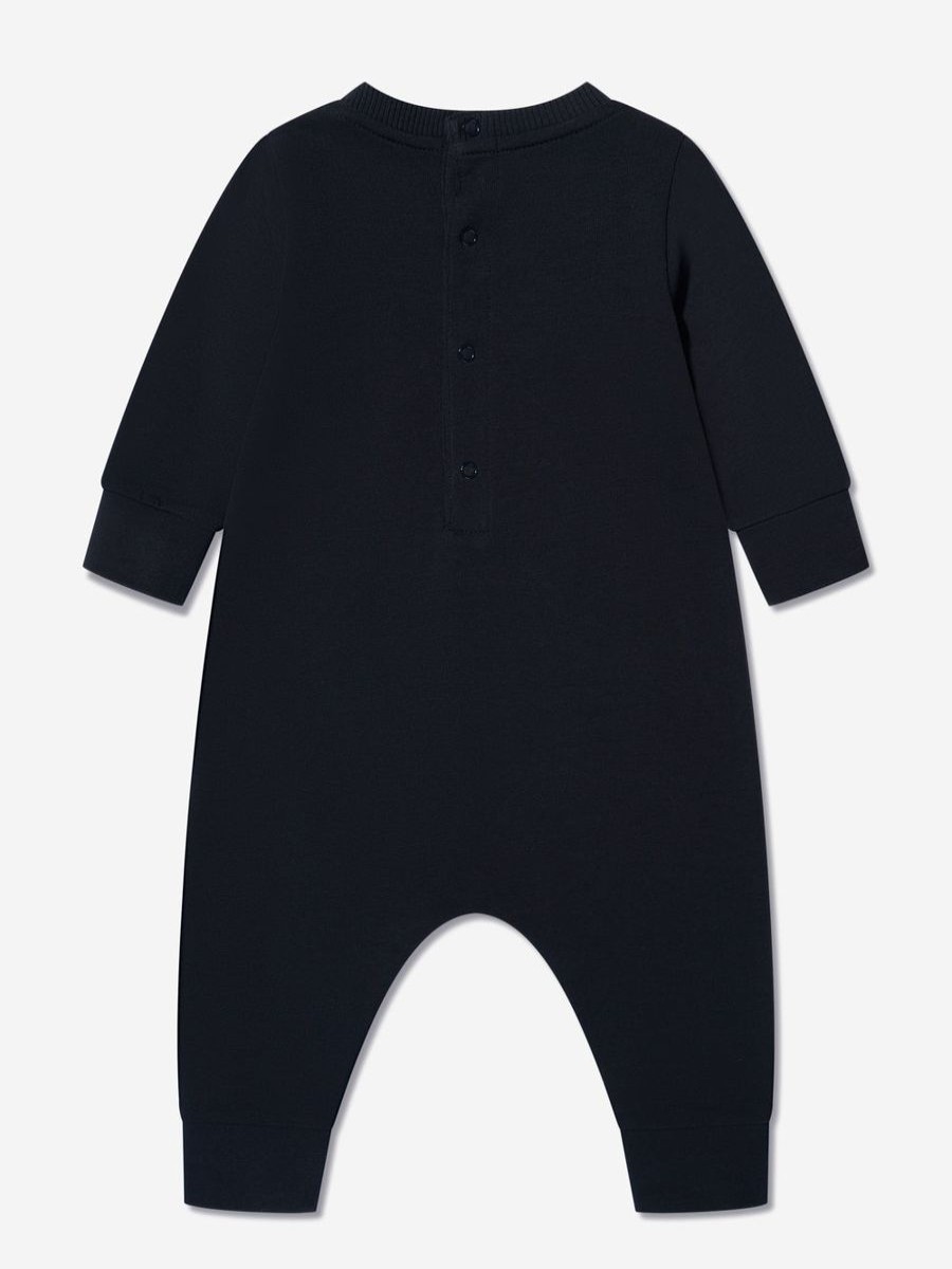 Baby Moncler Enfant Babygrows & Rompers | Baby Logo Romper In Navy