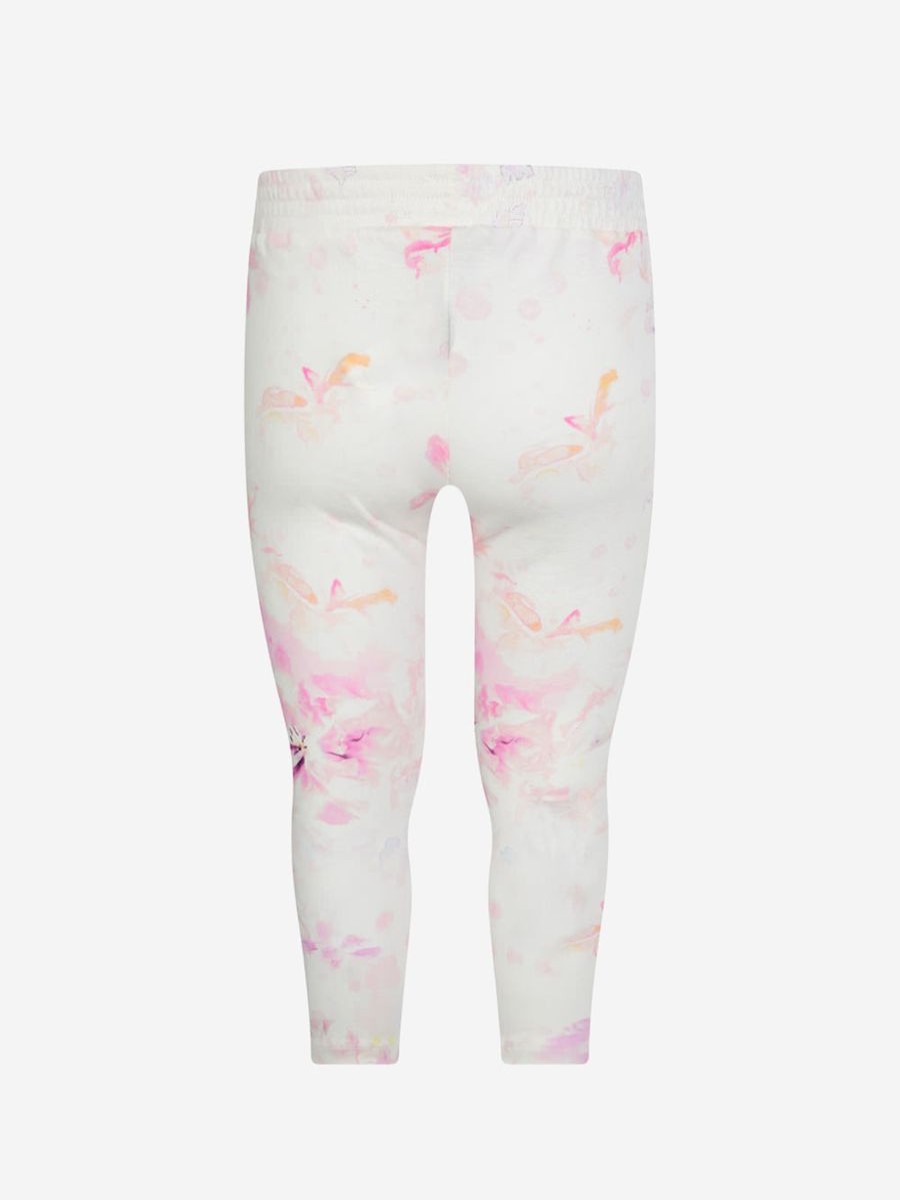 Girls Roberto Cavalli Trousers | Girls & Pink Floral Print Leggings