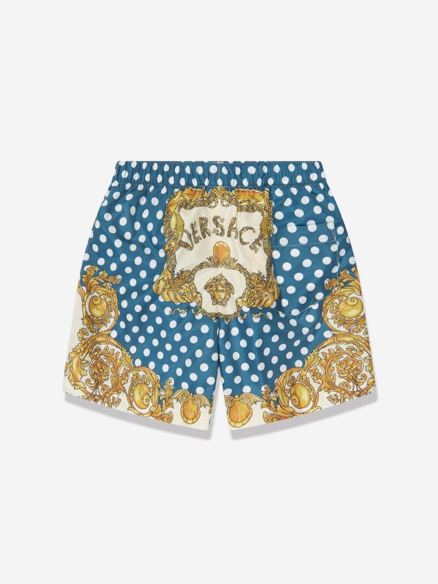 Teen Versace Swimwear | Boys Swim Shorts In Blue