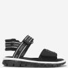 Teen Dolce & Gabbana Kids Footwear | Boys Logo Strap Sandals In Black