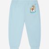 Girls Moschino Kids Trousers | Baby Teddy Rocking Horse Joggers In Blue