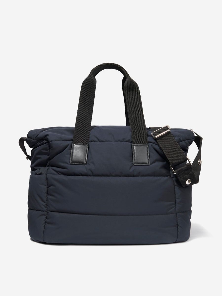 Girls Moncler Enfant Bags & Backpacks | Baby Quilted Tote Changing Bag In Navy