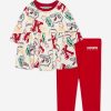 Girls KENZO KIDS Leggings | Baby Girls Dress And Leggings Set In Ivory