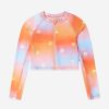 Girls Molo Swimwear | Girls Long Sleeve Nellie Swim Top In Orange