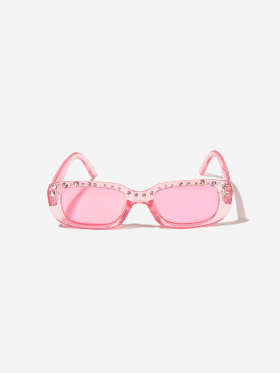 Girls Monnalisa Sunglasses | Girls Colour Sunglasses With Case In Pink