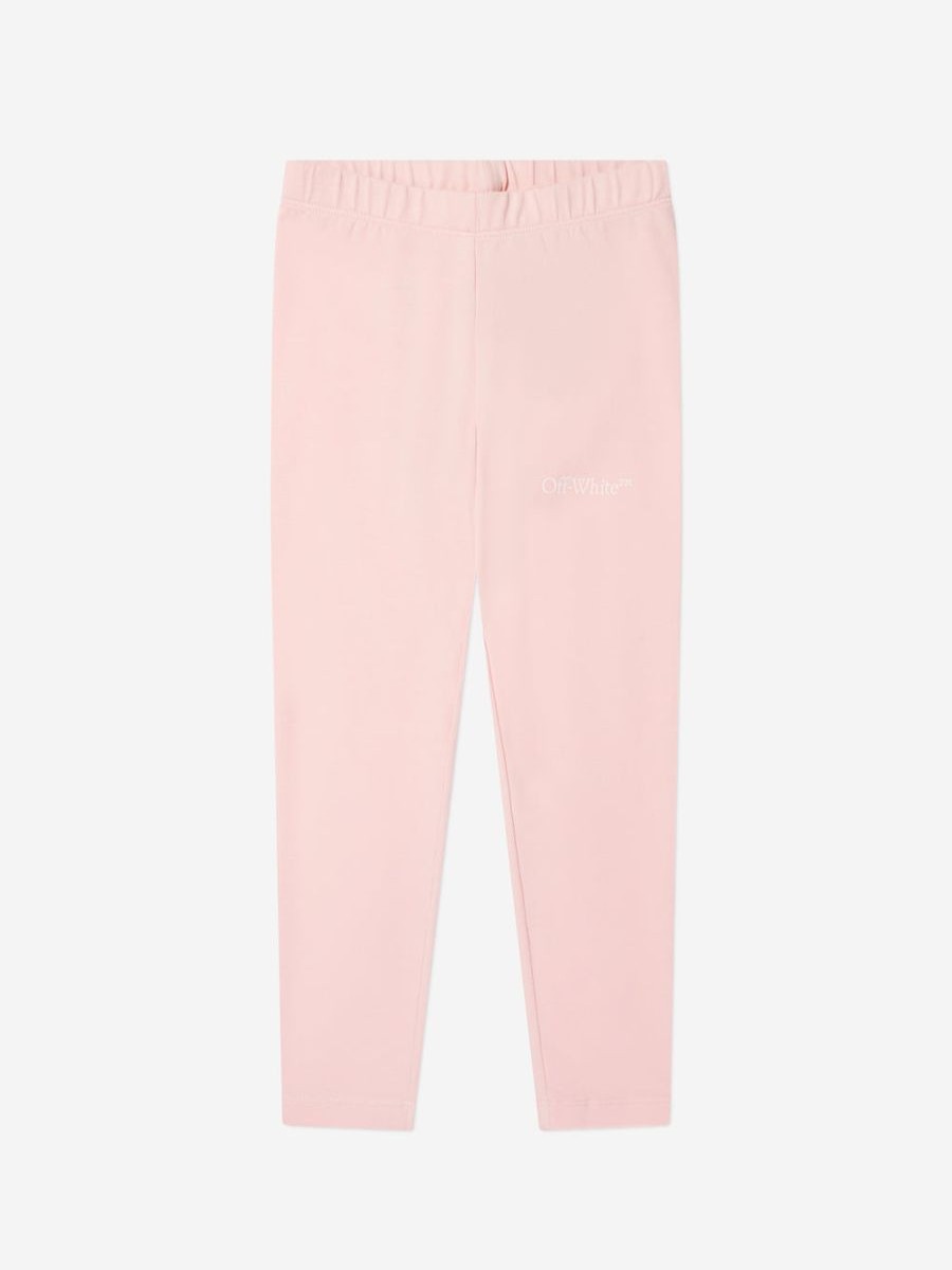 Teen Off-White Shorts | Girls Bookish Diag Leggings In Pink