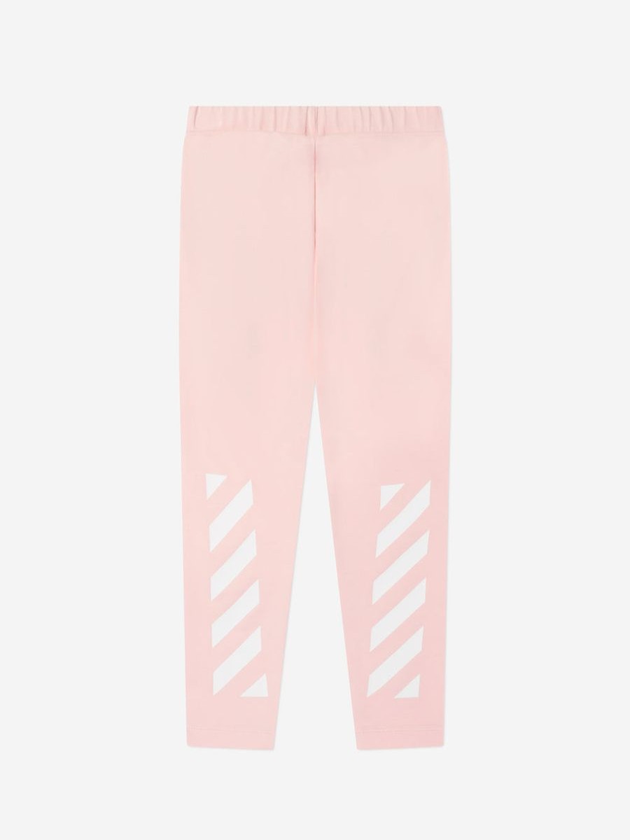 Teen Off-White Shorts | Girls Bookish Diag Leggings In Pink