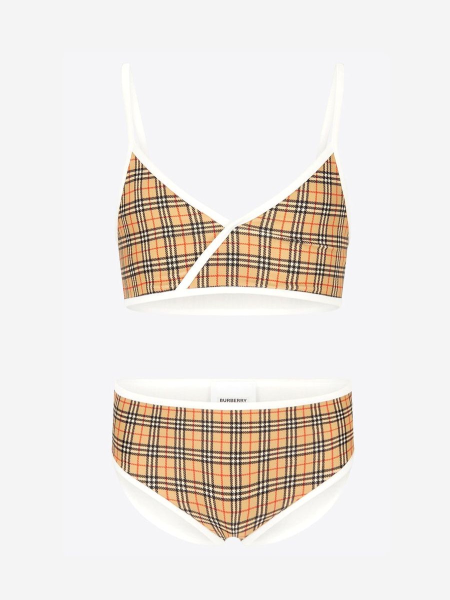 Girls Burberry Kids Swimwear | Burberry Kids - Girls Crosby Check Print Bikini | Childsplay Clothing