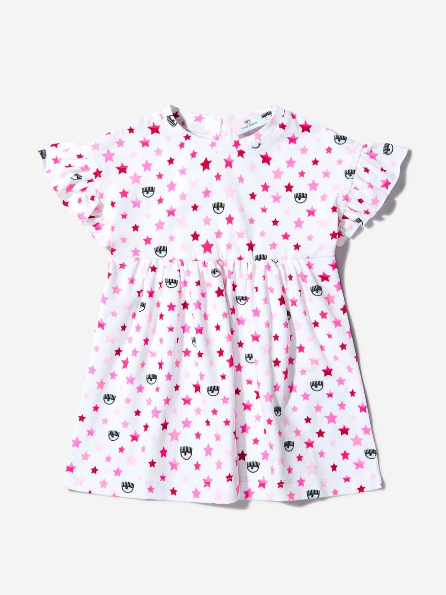 Baby Chiara Ferragni Dresses | Baby Girls Cotton Multi Print Dress