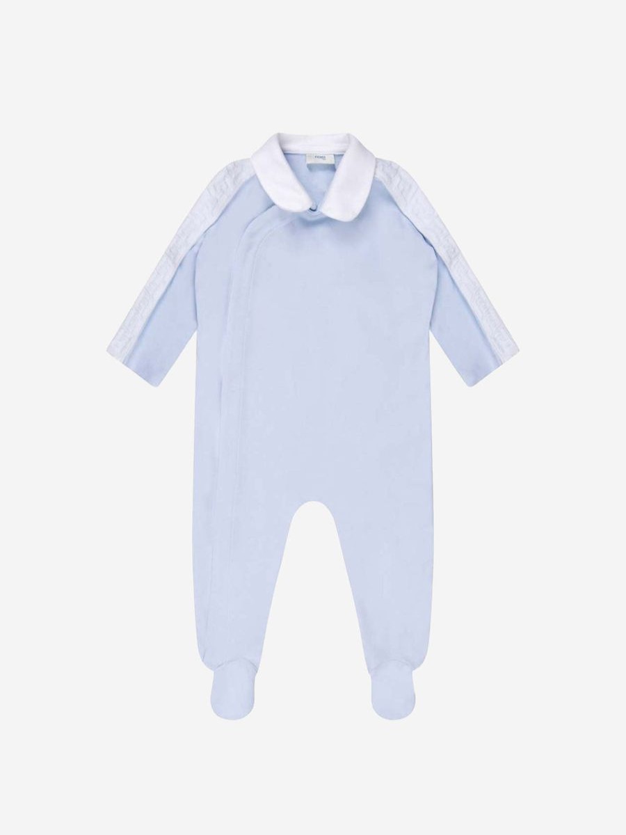 Baby Fendi Kids Babygrows & Rompers | Fendi Kids - Baby Boys Babygrow Gift Set | Childsplay Clothing