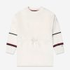 Teen Tommy Hilfiger Dresses | Girls Global Stripe Sweat Dress In White