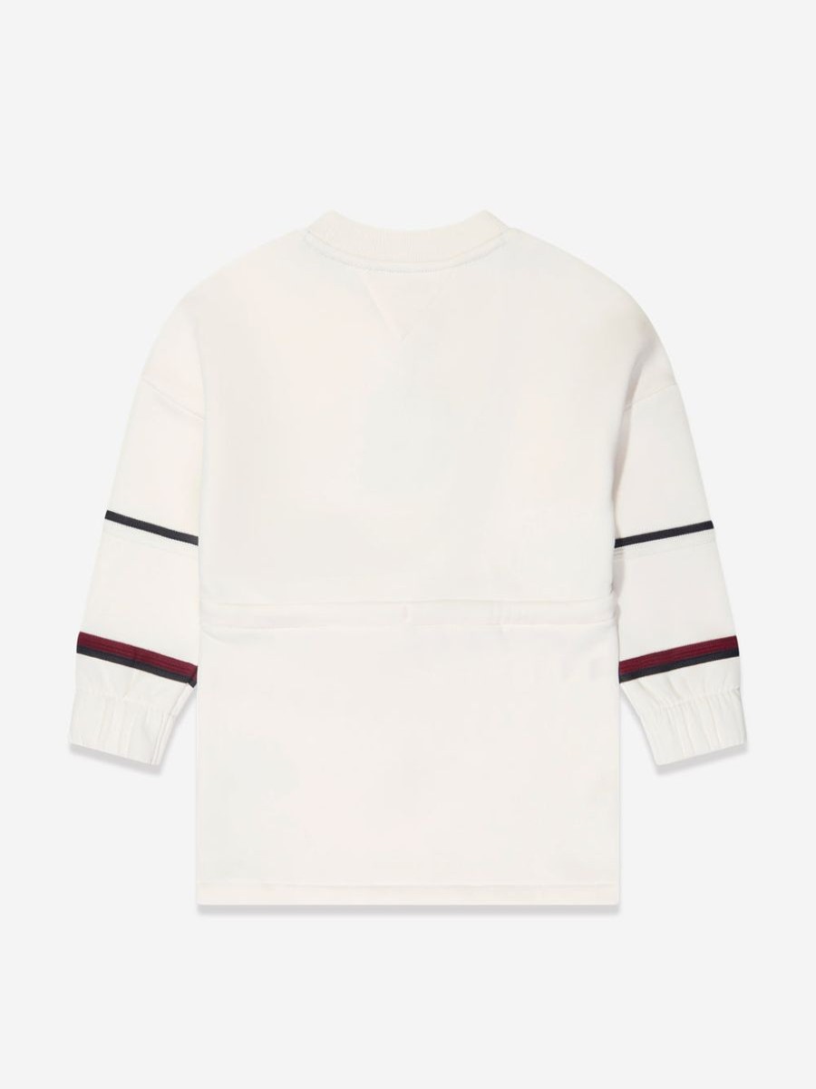 Teen Tommy Hilfiger Dresses | Girls Global Stripe Sweat Dress In White