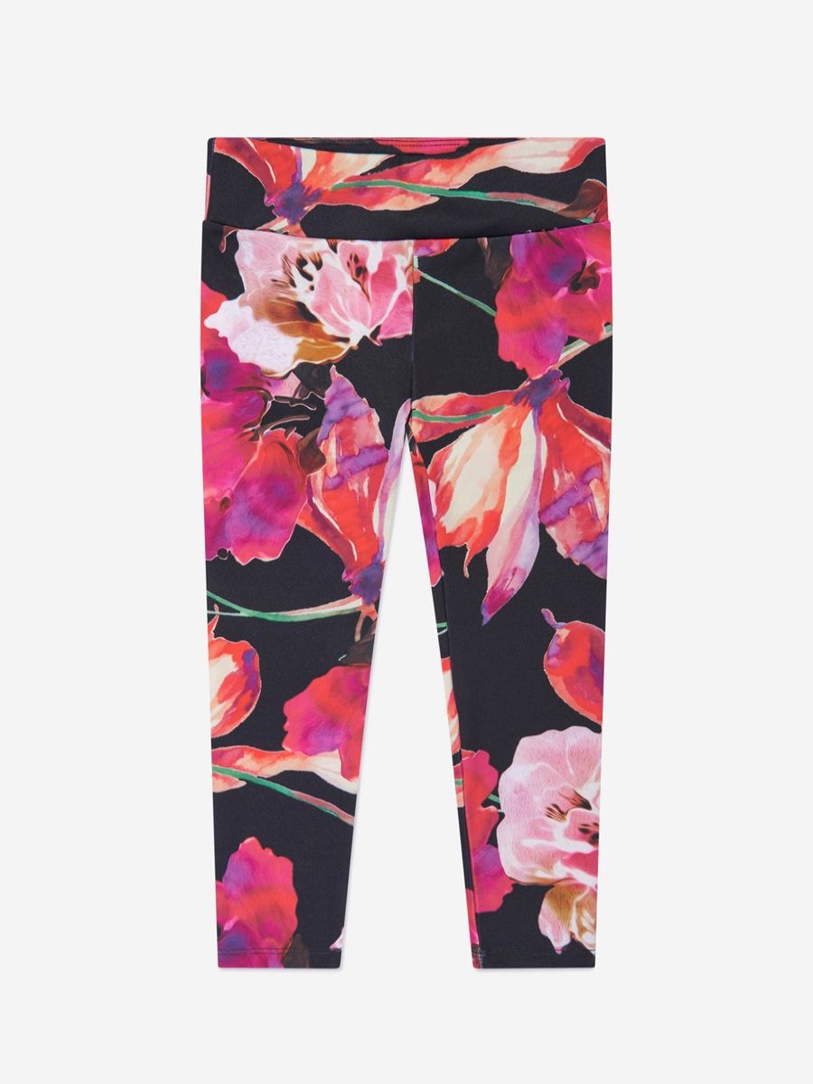 Girls Guess Leggings | Guess - Girls Floral Print Leggings In Pink | Childsplay Clothing