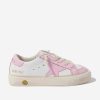 Girls Golden Goose Kids Sneakers | Girls May Leather Trainers In White