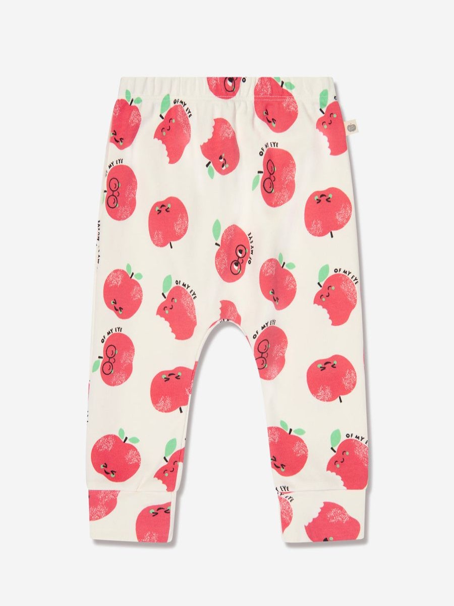 Girls The Bonnie Mob Leggings | Kids Bubbly Apples Trousers In Ivory