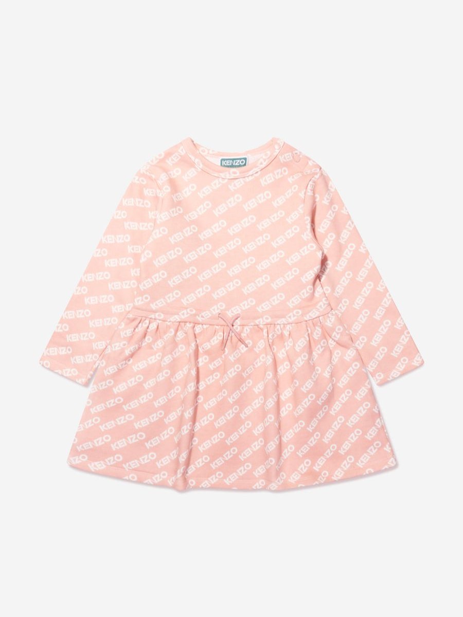 Baby KENZO KIDS Dresses | Baby Girls Logo Sweater Dress In Pink