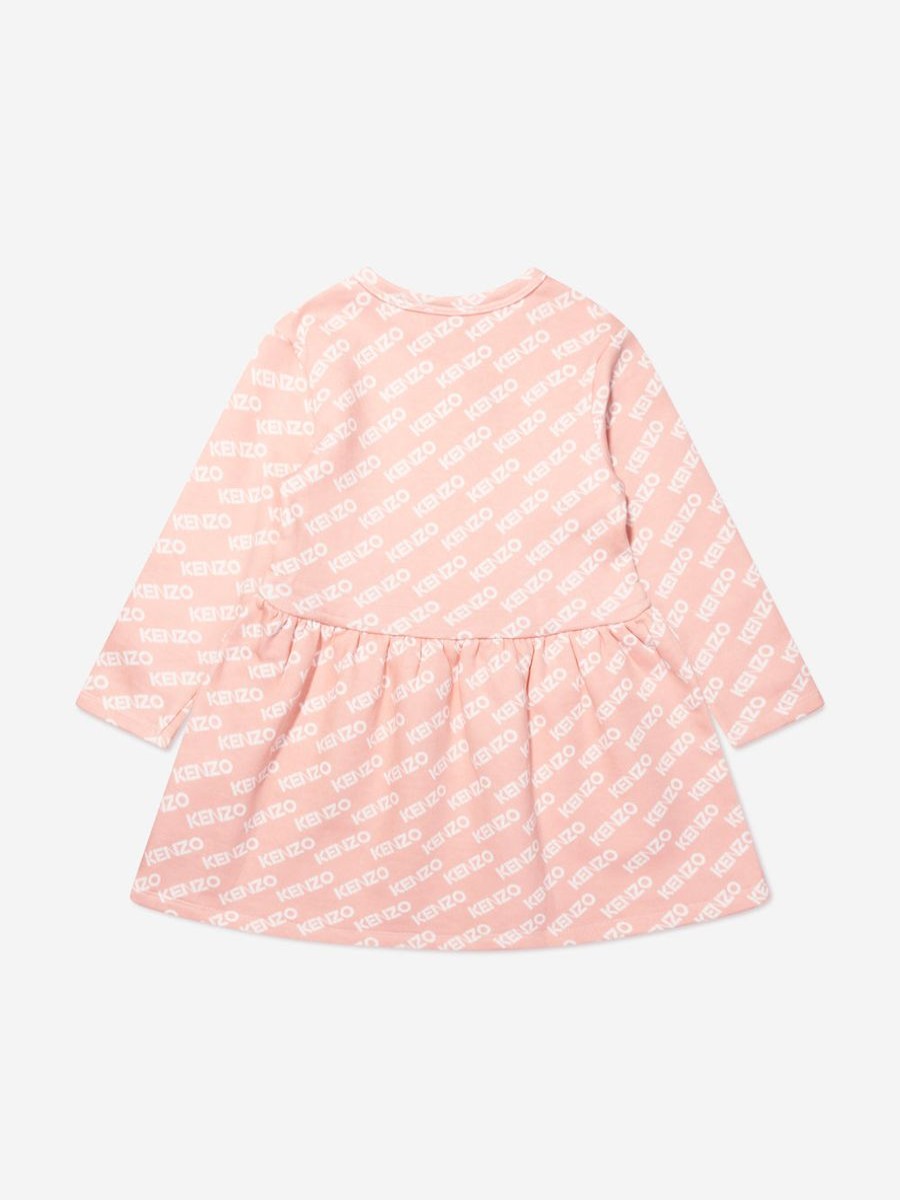 Baby KENZO KIDS Dresses | Baby Girls Logo Sweater Dress In Pink