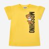 Baby Moschino Kids Dresses | Baby Girls Teddy Logo Jersey Dress In Yellow