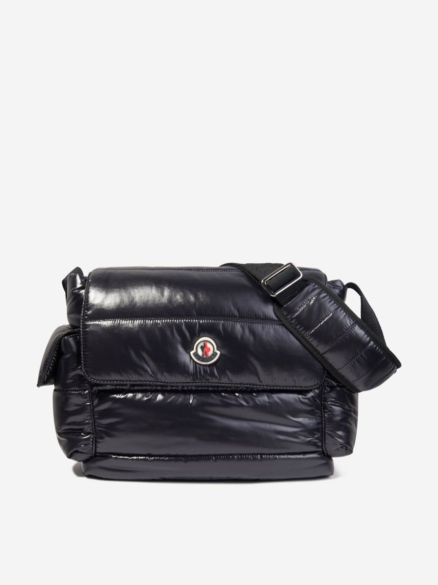 Girls Moncler Enfant Bags & Backpacks | Baby Quilted Tote Changing Bag In Black