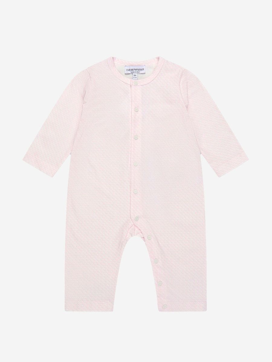 Baby Emporio Armani Babygrows & Rompers | Emporio Armani - Baby Girls Cotton Romper Gift Set (4 Piece) | Childsplay Clothing