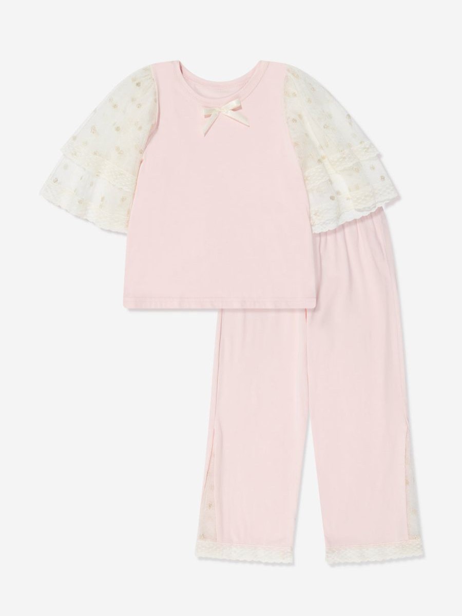 Girls Amiki Children Nightwear & Pyjamas | Girls Arina Pyjama Set In Pink