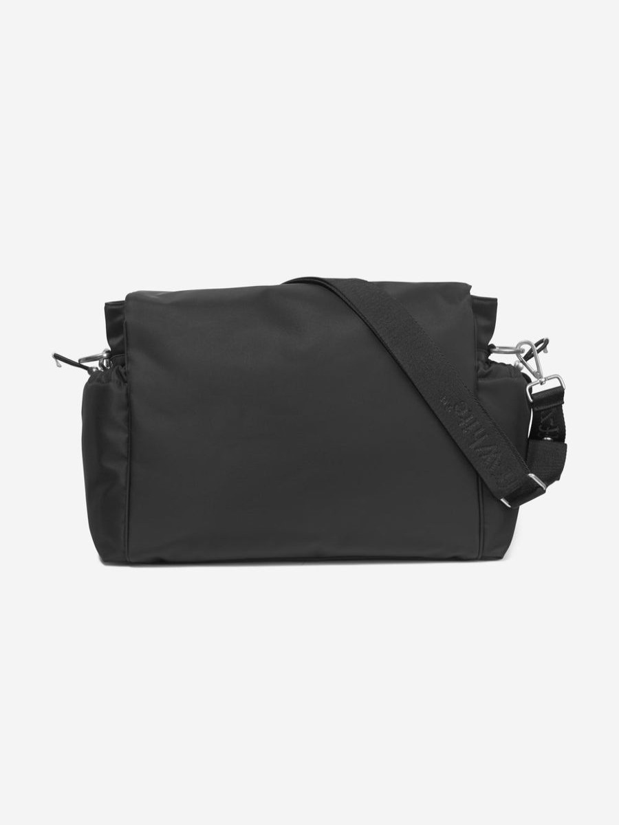 Baby Off-White Changing Bags | Baby Arrow Soft Jitney Changing Bag In Black (42Cm)