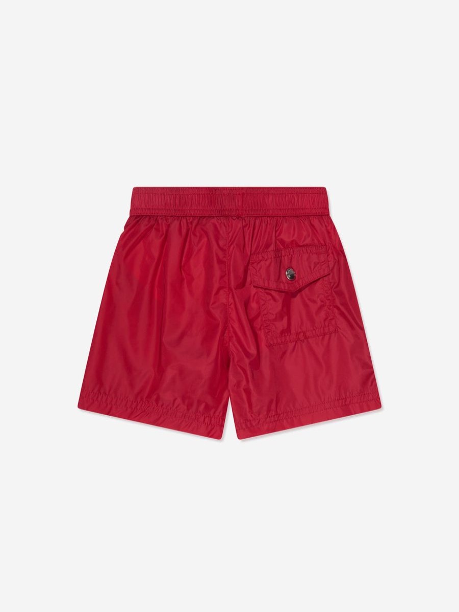 Baby Moncler Enfant Swimwear | Baby Boys Logo Swim Shorts In Red