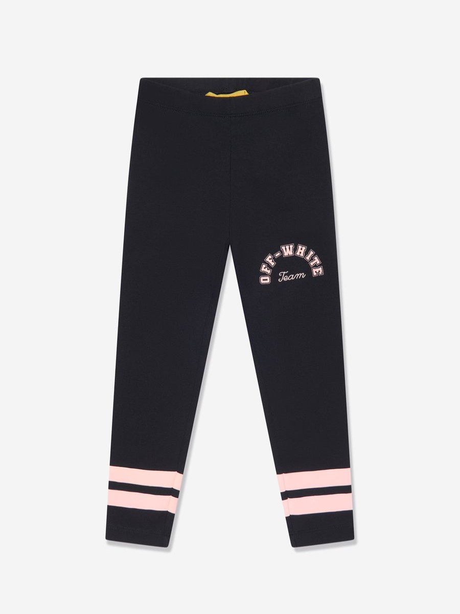 Girls Off-White Leggings | Girls Team 23 Leggings In Black