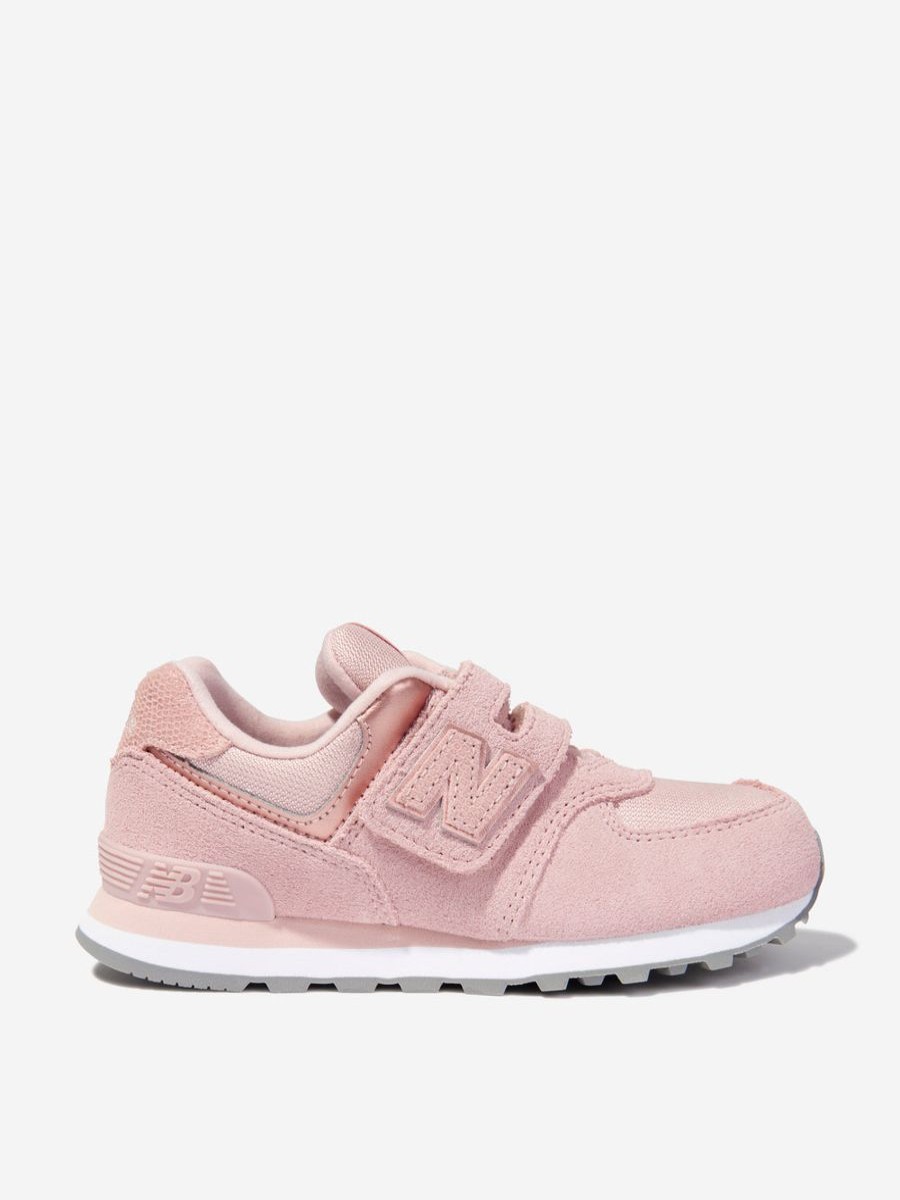 Girls New Balance Sneakers | New Balance - Girls 574 Pre Velcro Trainers | Childsplay Clothing