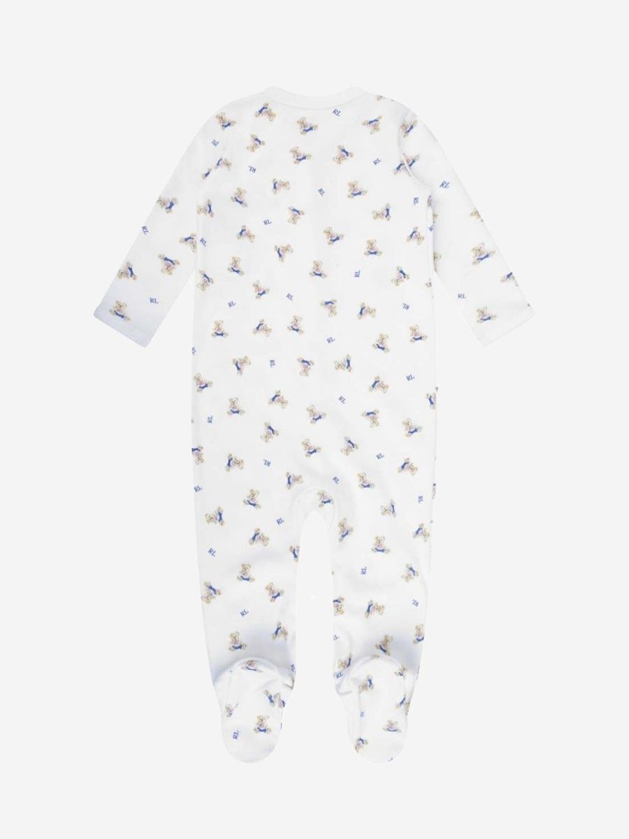 Baby Ralph Lauren Kids Babygrows & Rompers | Baby Boys Bear Print Babygrow