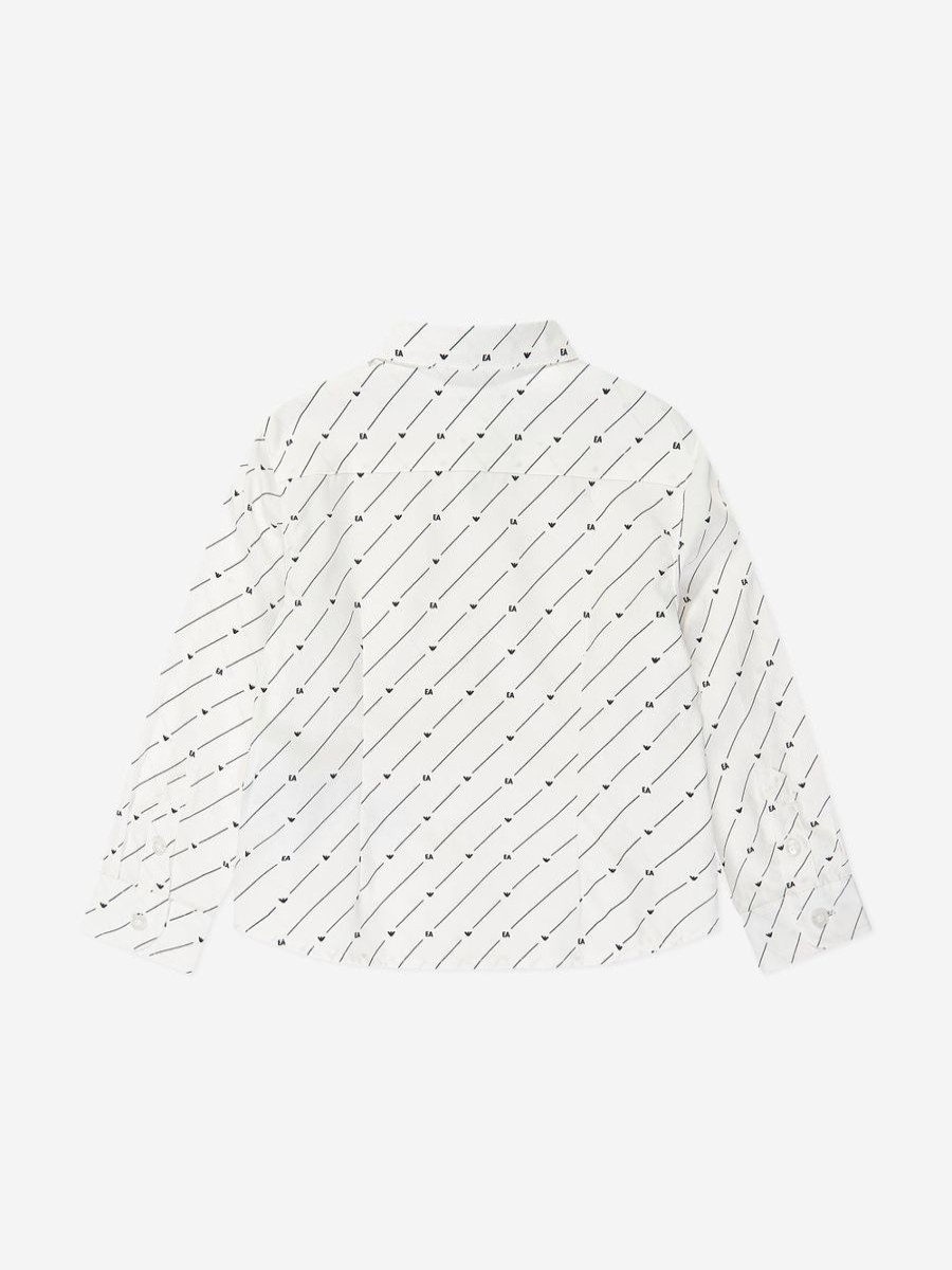 Teen Emporio Armani Shirts | Boys Logo Shirt In White