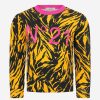 Girls N°21 Sweatshirts & Hoodies | N°21 Girls Yellow Cotton Tiger Print Sweater